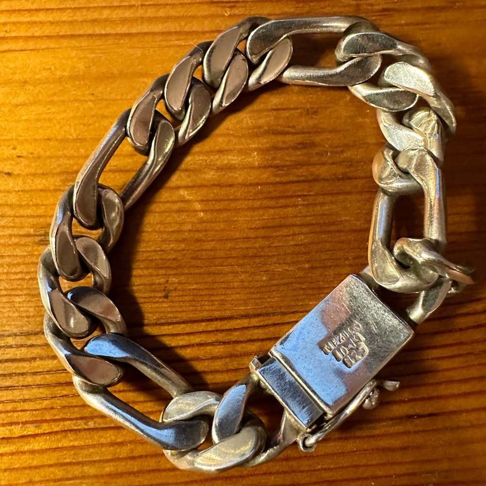 Silver Bracelet Heavy Fígaro - Picture 2 of 6